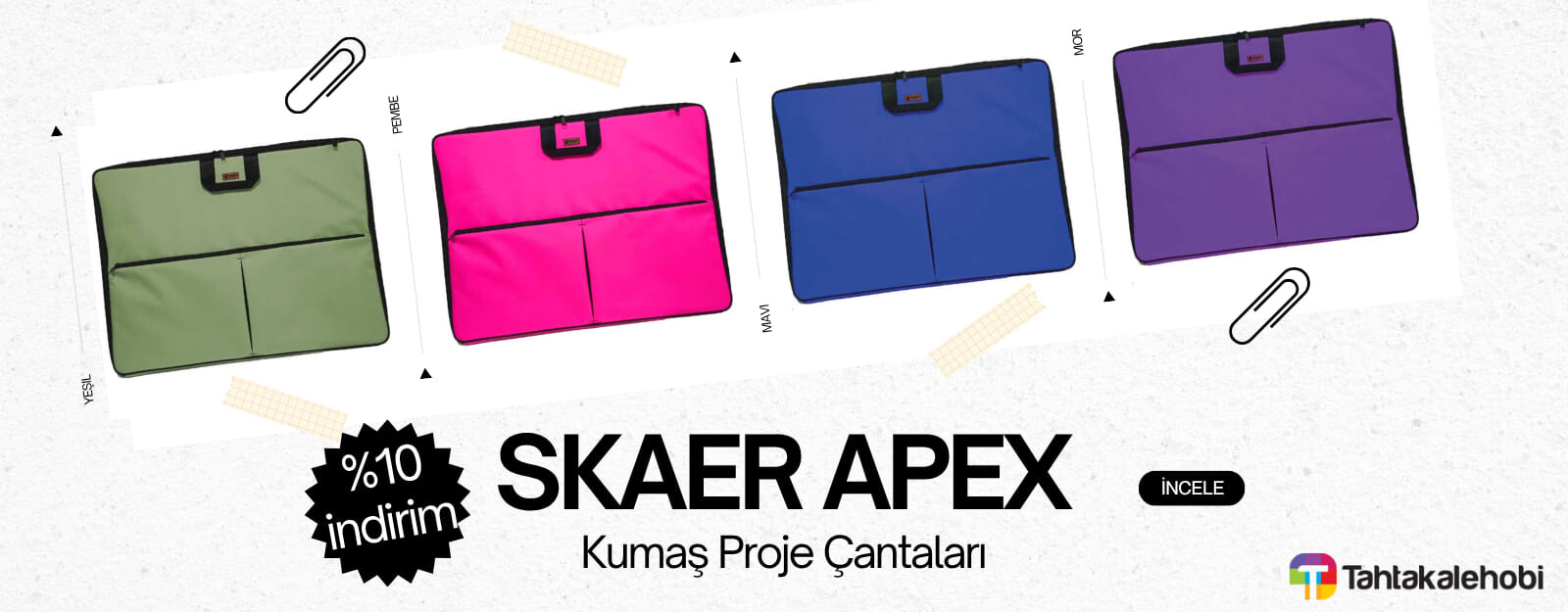 Skaer Apex Kumaş Proje Çantası