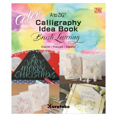 A to Zig Calligraphy Brush Lettering Color Fude Pens Kaligrafi Eğitim Kitapçığı - 1