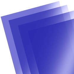 A4 PVC Asetat 160 Micron Şeffaf Mavi - 1