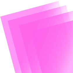 A4 PVC Asetat 160 Micron Şeffaf Pembe - 1