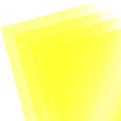 A4 PVC Asetat 160 Micron Şeffaf Sarı - 1