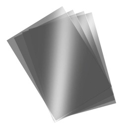 A4 PVC Asetat 160 Micron Şeffaf Siyah - 1