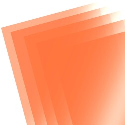 A4 PVC Asetat 160 Micron Şeffaf Turuncu - 1