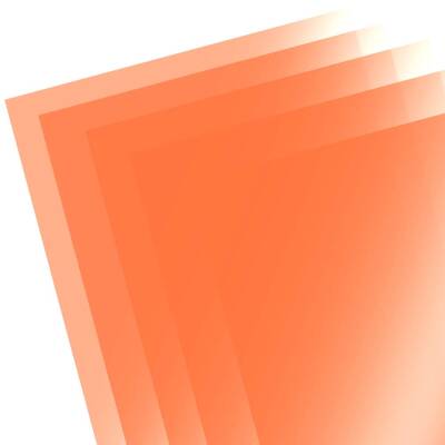 A4 PVC Asetat 160 Micron Şeffaf Turuncu - 1