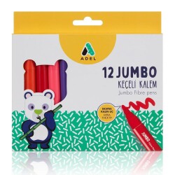 Adel Jumbo Keçeli Kalem 12 Renk - 1