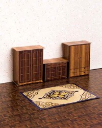 Ahşap Dolap Ve Çekmece/Halı Set 1/50 1 Set - Eshel
