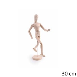 Ahşap Model Mankeni İnsan Figürü 30 cm. - 1
