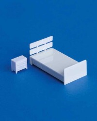 Ahşap Yatak Seti 1/50 1 Adet - Eshel