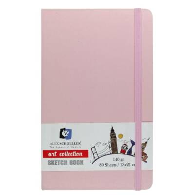 Alex Schoeller Art Collection Sketch Book Pembe 13x21 cm 140 gr 80 yp - 1