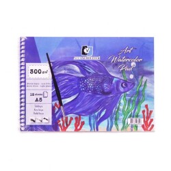 Alex Schoeller Art Watercolour Pad A5 Spiralli Suluboya Defteri 300 gr 12 yp - 1