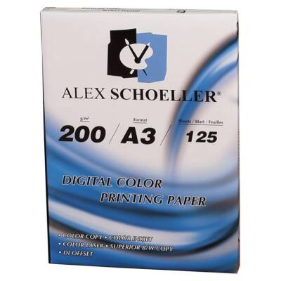 Alex Schoeller Gramajlı Fotokopi Kağıdı 200 gr. A3 125'li Paket - 1