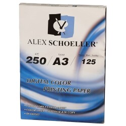 Alex Schoeller Gramajlı Fotokopi Kağıdı 250 gr. A3 125'li Paket - 1