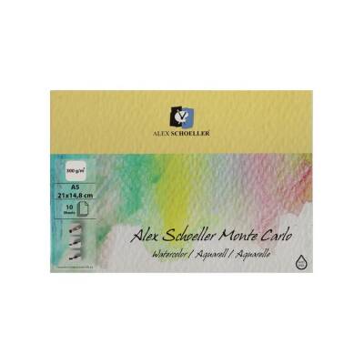 Alex Schoeller Monte Carlo Suluboya Blok 300 gr. 10 yp. A5 - 1