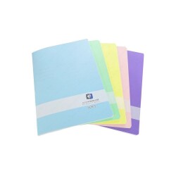 Alex Schoeller PP Kapak Tel Dikişli Defter Soft Renkler A5 40 yp Kareli - 1