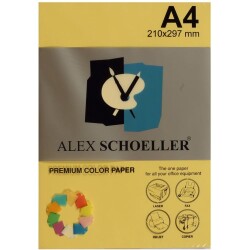 Alex Schoeller Renkli Fotokopi Kağıdı A4 500'lü Paket SARI ALX-560 - 1