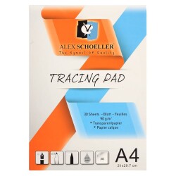 Alex Schoeller Tracing Pad Aydınger Blok A4 90 gr. 30 yp. - 1