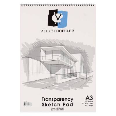 Alex Schoeller Transparency Sketch Pad Eskiz Bloğu 50/55 gr. A3 - 1
