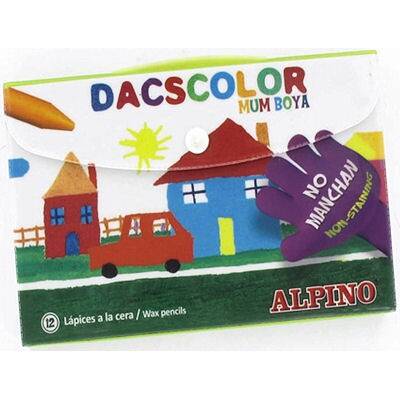 Alpino Dacscolor Mum Boya 12 Renk Plastik Çantalı - 1