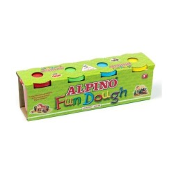 Alpino Fosforlu Oyun Hamuru 4 Renk x 100 gr. - 1