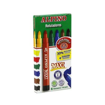 Alpino Maxi Keçeli Boya Kalemi 6 Renk - 1