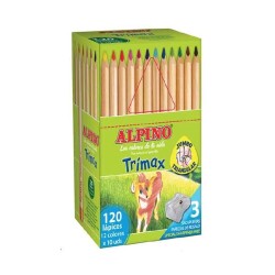 Alpino Trimax Jumbo Kuru Boya 120'li Sınıf Seti (12 Renk x 10 Adet) - 1