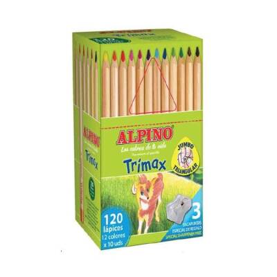 Alpino Trimax Jumbo Kuru Boya 120'li Sınıf Seti (12 Renk x 10 Adet) - 1
