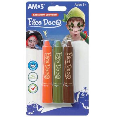 Amos Yüz Boyası 3 Renk - 1
