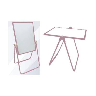 Ant Çok Amaçlı Çift Taraflı Beyaz + Renkli Yazı Tahtası Laminant 40x55 cm Pembe Çerçeve - 1