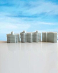 Apartman Seti 1/3000 4 Adet - Eshel