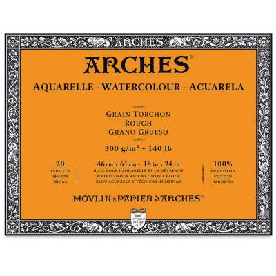 Arches Suluboya Blok Rough Natural White 300 gr 46x61 cm 20 Sayfa - 1