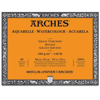 Arches Suluboya Blok Rough Natural White 300 gr 46x61 cm 20 Sayfa - 1