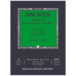 Arches Suluboya Defteri Cold Press Natural White 300 gr 23x31 cm 12 Sayfa - 1