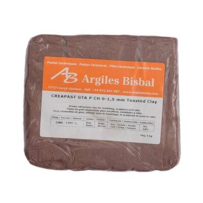 Argiles Bisbal Creapast GTA P CH 0-1,5 mm Toasted Clay Terra Cotta 5 kg Model Kili - 1