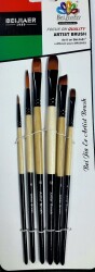 Art & Art 6'lı Sentetik Kıllı Teknik Fırça Seti - 1