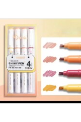 Art Professional Shiny Pen Soft Metalik İşaretleme Kalemi 12 Renk - 4