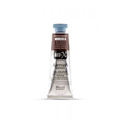 Art-X Artiva Yağlı Boya 37 ml 403 Vandyke Brown - 1