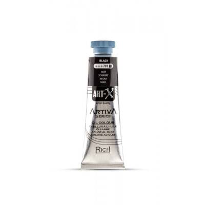 Art-X Artiva Yağlı Boya 37 ml 701 Black - 1