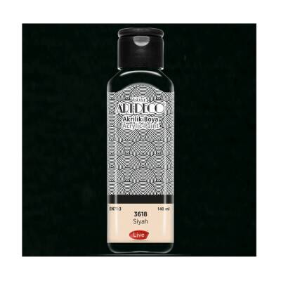 Artdeco Akrilik Boya 140 ml. 3618 SİYAH - 1