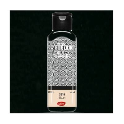 Artdeco Akrilik Boya 140 ml. 3618 SİYAH - 1