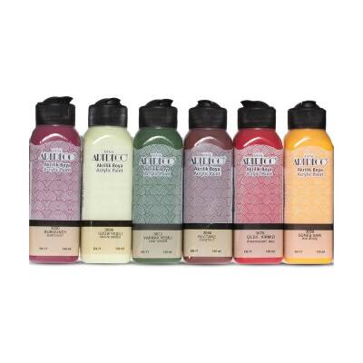 Artdeco Akrilik Boya 140 ml. x 6 Renk Country Set - 1