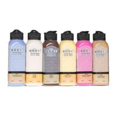 Artdeco Akrilik Boya 140 ml. x 6 Renk Cupcake Set - 1