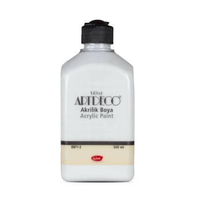 Artdeco Akrilik Boya 500 ml. 3624 Beyaz Bulut - 1