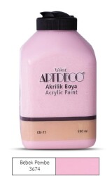 Artdeco Akrilik Boya 500 ml. 3674 BEBEK PEMBE - 1