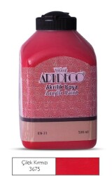 Artdeco Akrilik Boya 500 ml. 3675 ÇİLEK KIRMIZI - 1