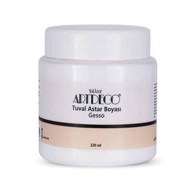 Artdeco BEYAZ Gesso Tuval Astar Boyası 220 ml. - 1