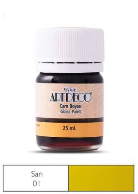 Artdeco Cam Vitray Boyası 25 ml. 01 SARI - 1