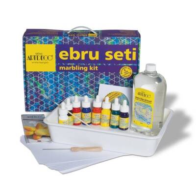 Artdeco Ebru Başlangıç Seti 8 Renk - 1