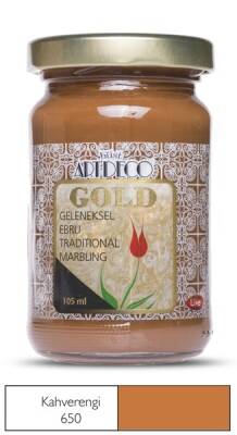 Artdeco Gold Geleneksel Ebru Boyası 105ml Kahve 650 S.1 - 1