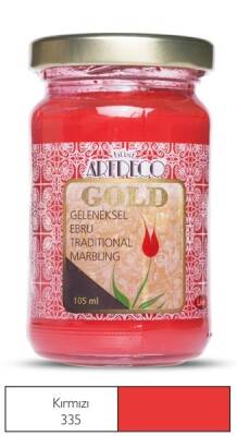 Artdeco Gold Geleneksel Ebru Boyası 105ml Kırmızı 335 S.3 - 1