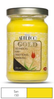 Artdeco Gold Geleneksel Ebru Boyası 105ml Sarı 150 S.2 - 1